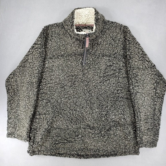 Carbon2Cobalt Other - Carbon 2 Cobalt Sweater Mens X-Large Thick Sherpa Fleece 1/4 Zip Brown Warm